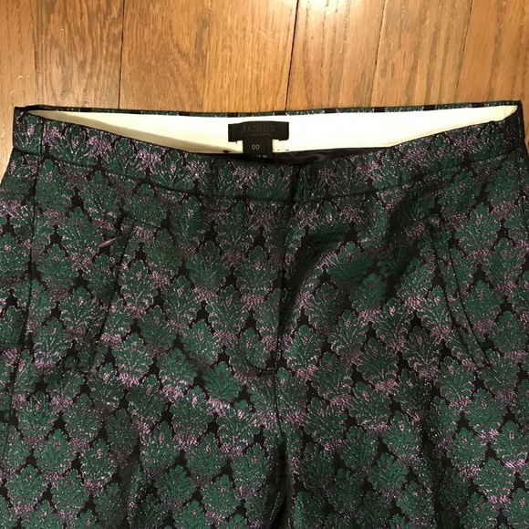 J. Crew Collection Metallic Jacquard Pants - Picture 2 of 3